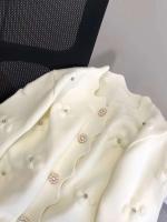 24 nuevo Otoño e Invierno wer idioma cárdigan de punto con perlas Sweetheart Daisy romántico borde ondulado suéter chaqueta - details 2