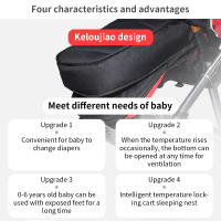 Saco de dormir para cochecito de bebé, cojín a prueba de viento para recién nacido, carrito de invierno, bolsas de coche para bebés - details 2