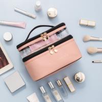 Caja de cosméticos transparente impermeable, bolsa de almacenamiento de artículos de tocador de viaje de PVC PU, bolsa de maquillaje con separación de ropa seca y húmeda - details 2