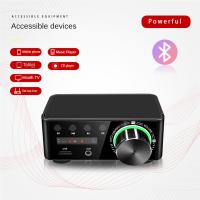 AMPLIFICADOR DE POTENCIA Digital HiFi, dispositivo con Bluetooth 5,0, Clase D, 80Wx2, Audio para el hogar, coche, marino, USB/AUX, enchufe plateado de la UE - details 4