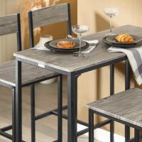 OGT14-N Conjunto Mesa Alta de Bar y 4 Taburetes con Respaldos Estilo Industrial,ES (Madera) - details 5