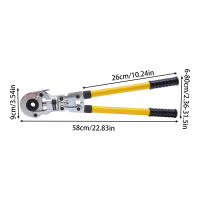 Alicates de Crimping de Tubo de Acero V-shaped de Alta Calidad Fácil Instalación, Uso Conveniente, Rotación de 360°, Para Tubos de Cobre 16-32mm - details 2