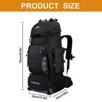 Mochila de viaje 90L para hombres deportes al aire libre bolsa de hombro para camping y senderismo hecho de nylon con correa ajustable capacidad de 80-100 litrosdetails 1
