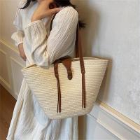 Bolso de Tela Grande Capacidad Cadena de Cierre Kiss Lock Estilo Duradero y Elegante para Uso Diario Bolso de Playa Contraste - details 6