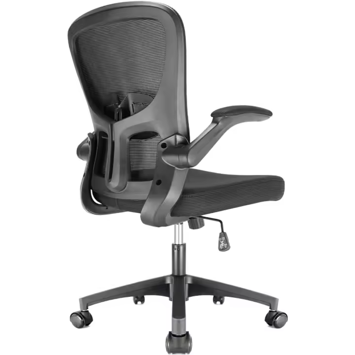 con reposabrazos abatibles,giratoria Regulable en Altura,ergonómica con Apoyo Lumbar - 1