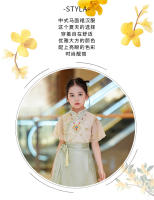 Falda Ma Mian, conjunto Hanfu de verano para niños, disfraz Tang mejorado de estilo chino para niña antigua, novedad de 2025 - details 1