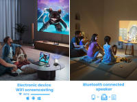 S100 Proyector WIFI Pantalla Proyección Hogar Android 11 Proyector Barril Portátil - details 12