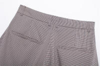 Elegante para mujer a cuadros lisos con falda corta - details 5