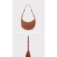 Bolso De Media Luna Polene Para Mujer Bolso De Cuero Para Las Axilas - details 2