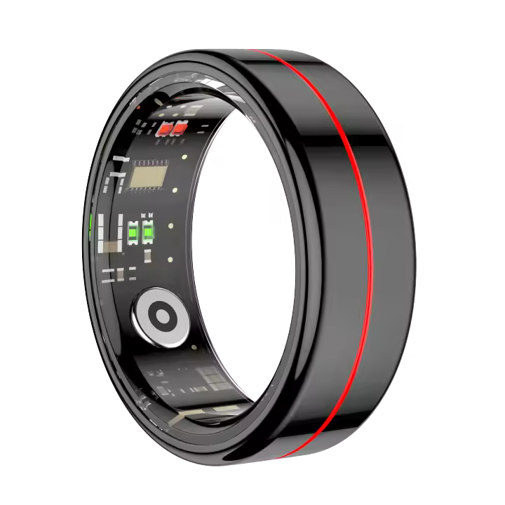 SANLEPUS Anillo Inteligente para Fitness y Salud | Rastreador Pasos, Calorías, Sueño y Estrés Continuo | App QRing | Compatible iPhone/Android/Xiaomi, Smartring - 1