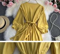 Primavera/Verano mujer viaje vacaciones Vintage largo estilo étnico bohemio bordado cintura atar algodón y vestido - details 18