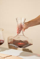 Botella irregular, dispensador de botella de 1450 ml, aireador de vino de vidrio, tarro de espejo, decoración de bar, cristalería artística, regalos - details 7
