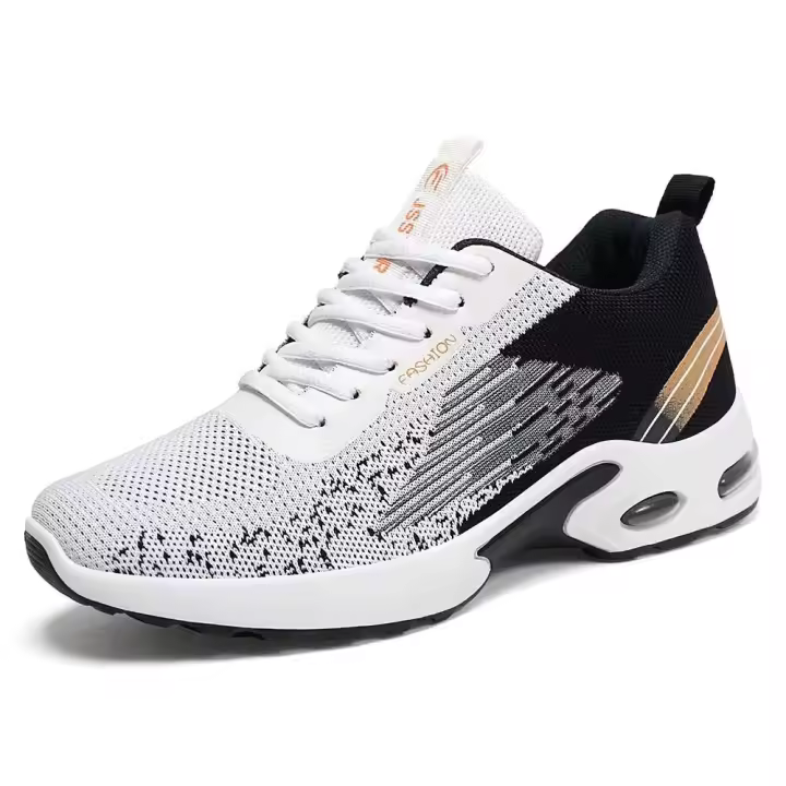 Primavera para hombre Nuevo para cojín Deportes Transpirable con cordones Zapatos para correr casuales con forro de malla - 1
