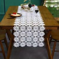 Mantel De Encaje Con Flores Cuadradas, Estilo Europeo Moderno Simple, Cubierta De Polvo, 1 ud. - details 8