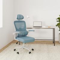 Soporte Lumbar Ajustable Azul Ideal para Oficina en Casa Reposabrazos Abatible Altura Ajustable - details 1