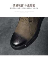 Productos de diseño 2024: zapatos de cuero genuino, realce de altura de moda británica y botas casuales de felpa para hombres - details 4