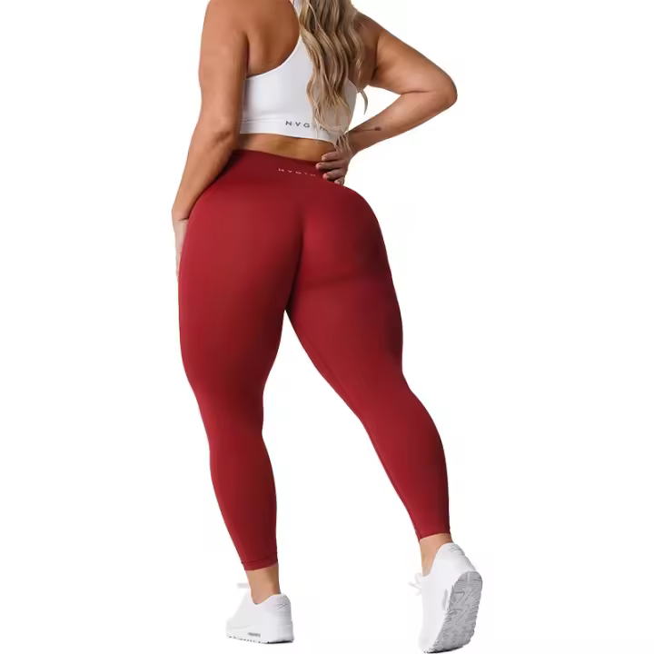 NVG Seamless Women, Pantalones de yoga de cintura alta, Ropa de gimnasio, Leggings de lycra suave para entrenamiento, Three by Fiess - 1