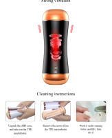 FOX S2 juguete sexual interactivo de doble cabeza para adultos, masturbador masculino, ventosa eléctrica, exprimidor - details 5