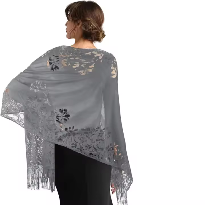 Mantel de Mujer para Fiesta Abrigo de Invitada de Boda Pañuelos de Verano Abrigos de Flamenco - 1