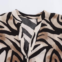 Conjunto de Camisa y Pantalones para Mujer OUWU Estampado de Temperamento Animal Versátil y Informal Moda de Otoño Novedad - details 4