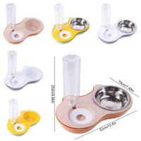 Cuencos desmontables creativos para mascotas, cuenco de alimentación doble de PP para perros, dispensador de agua automático antigolpes, suministros para mascotas - details 2
