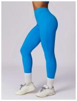 Mallas de Yoga para mujer, pantalones deportivos sin costuras, de cintura alta, con realce de caderas, para entrenamiento y correr - details 2
