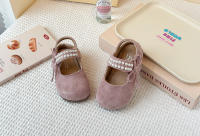Bolsa de los niños cabeza Boken zapatos 2025 primavera y otoño nueva versión coreana de las niñas perla arco princesa zapatos de suela suave solo zapatos - details 9