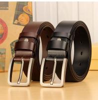Cinturón con hebilla de Pin de aleación de PU para hombre, cinturones de ocio de negocios, cinturones negros de invierno para hombre - details 2
