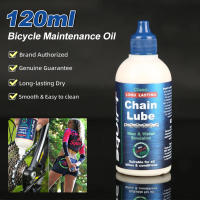 Lubricante para cadena de bicicleta aceite ceroso para cadena de bicicleta de montaña 120ML cadena seca cerosa para bicicleta de montaña mantenimiento de aceite horquilla volante accesorios para bicicleta - details 2