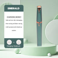 Recortador de cejas eléctrico USB, afeitadora de depilación de cejas indolora para cara, cejas, labios Fuzz de melocotón - details 4