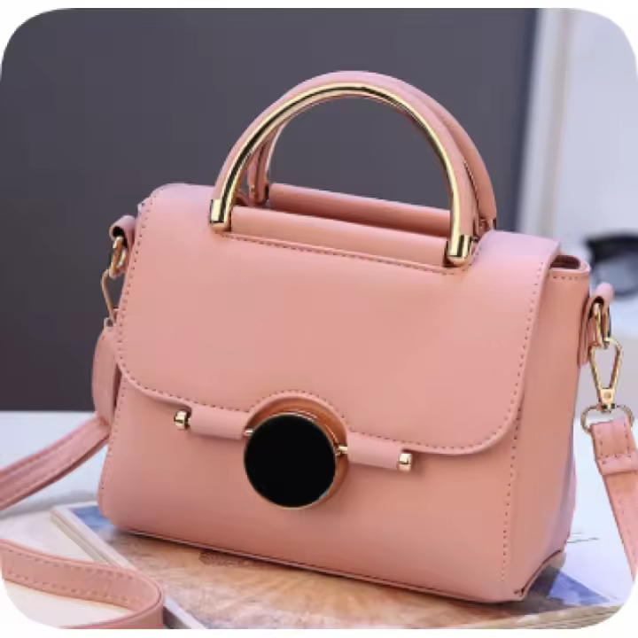 Elegante Bolso de Mano Negro para Mujer - Moderno Bolso de Hombro con Detalles en Tono Dorado, Gran Capacidad, Versátil para Uso Diario - 1