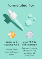 Suero Rael para la cara, tratamiento completo para el acné Miracle Clear: 1,5 % de ácido salicílico, 2 % de niacinamida, 0,5 % de zinc, minimizador de poros, tono de piel uniforme, cuidado de la piel coreano (1 fl oz, 30 ml) - details 4