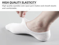 5 Pairs Men Invisible Socks Slippers Cotton Silicone Non-slip Summer No-show Male Ankle Socks Casual Breathable Thin Boat Socks - details 4