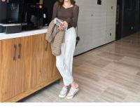 Suéter de Manga Larga de Punto Cálido para Mujeres Jersey Casual con Cuello en V - details 27