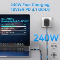 Cable de carga rápida USB Tipo C Minisopuru 240W Soporte de 16K/Dual 8K 80Gbps de datos - details 7