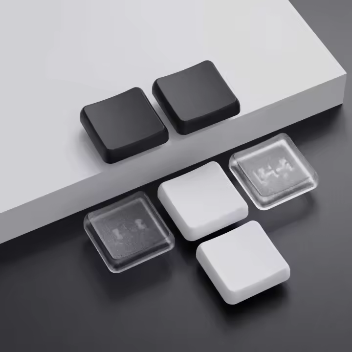 50 Uds CHOSFOX teclas PBT de perfil bajo para Kailh Chocolate Switch teclado Nical ultrafino negro blanco transparente - 1