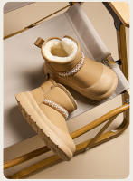 Botas de nieve nuevas para niño, engrosadas, grandes, zapatos de algodón, botas de niña - details 2