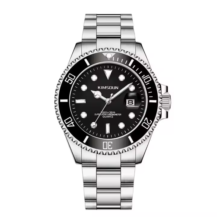 Reloj de Cuarzo MAYZHISU para Hombres Resistente al Agua, Correa de Aleación, Función Automática, Fecha en la Pulsera - 1
