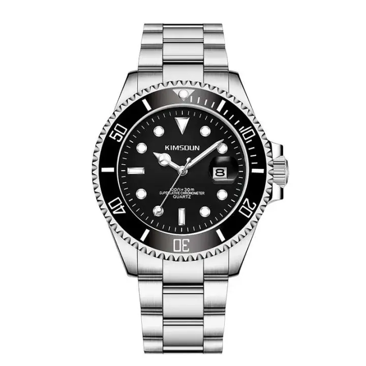 Reloj de Cuarzo MAYZHISU para Hombres Resistente al Agua, Correa de Aleación, Función Automática, Fecha en la Pulsera - 1