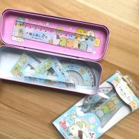 4 unids/set lindo unicornio animal regla recta transportador estudiantes matemáticas geometría reglas triangulares de plástico conjunto niños papelería regalo - details 6