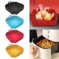 Cesta reutilizable de silicona para freidora de aire, forros cuadrados de repuesto para cocinar y hornear - details 2