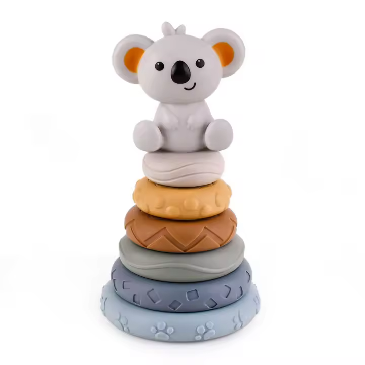 Juego de desarrollo sensorial Montessori para bebé, Juego de habilidades motoras finas, torre de apilamiento - 1