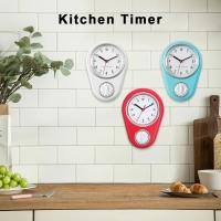 Reloj de pared con temporizador para cocina, cronógrafo giratorio con movimiento silencioso, creativo y Simple, ideal para sala de lectura interior - details 0
