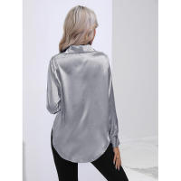 Camisa de satén para mujer, blusa de manga larga, nuevo estilo primavera/verano, ropa de mujer - details 10