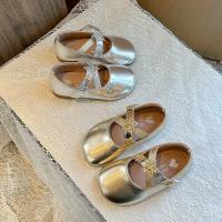 Zapatos de cuero para niñas, calzado de estilo princesa, fondo suave, antideslizante, informal, para fiesta de baile, Chic, novedad de otoño, 2024 - details 1