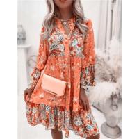 Vestidos sueltos de verano con estampado para mujer, vestido bohemio con cuello en V y fiesta en la playa, bata para mujer - details 3
