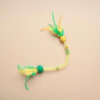 Bastón de Advertencia de Gato con Red Elástica y Bolas de Menta Juguete de Plumas Interactivo para Gatitos Suministros de Mascotas Diversiones - details 3