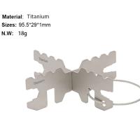 Rejilla de titanio ultraligera para alcohol al aire libre, estufa para acampar al aire libre, soporte cruzado, base de quemador, utensilios de cocina para picnic - details 2