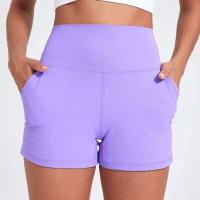 Pantalones cortos deportivos informales para Yoga, cintura alta, gimnasio, ejercicio, correr, tenis, Fiess - details 6