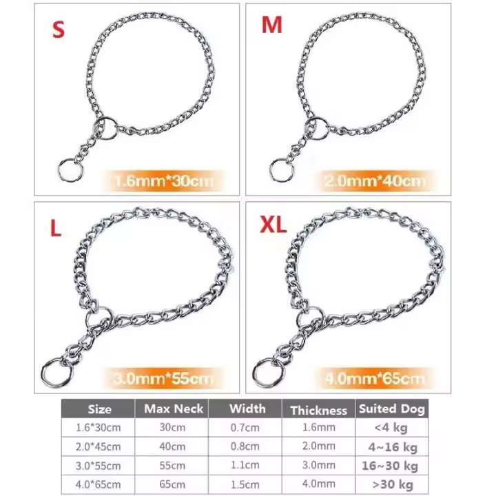 cadena barco de acero inoxidable perro, accesorios ustables mascotas, para perro pequeño, mediano y grande, Collar Pitpull - 1